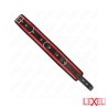 Collier noir rouge avec laisse Kink