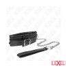 Collier lourd en cuir avec laisse Kink