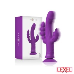 Vibrateur silicone Casanova Rabbit triple Violet Intense