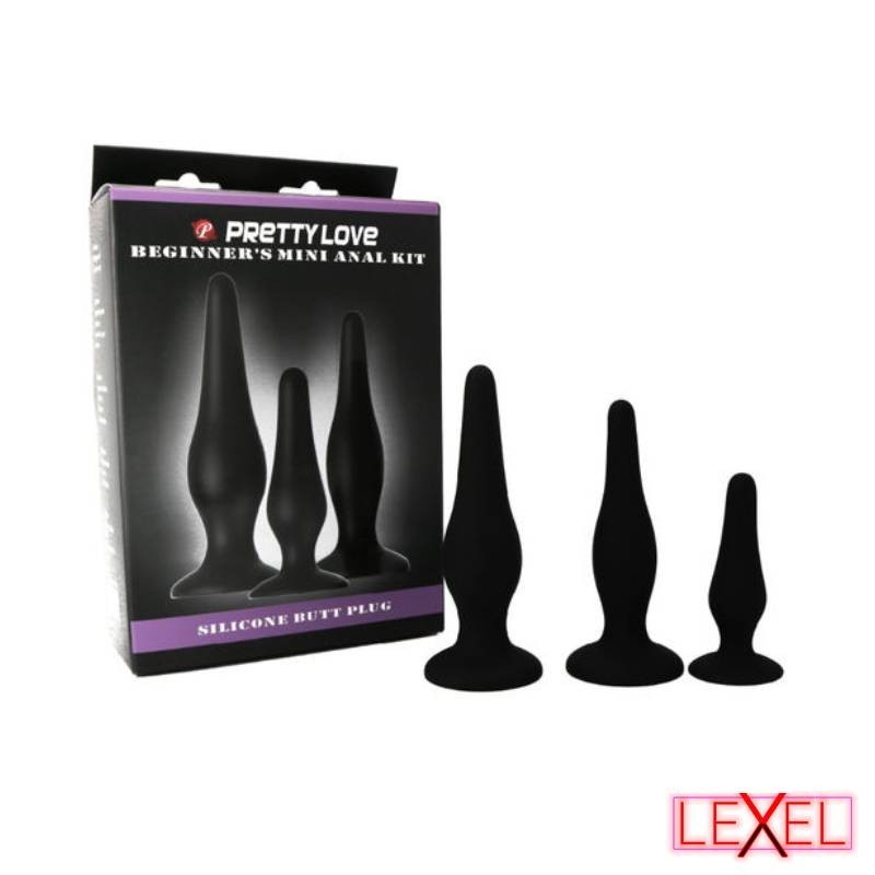 Kit d'initiation dilat anale silicone Pretty Love