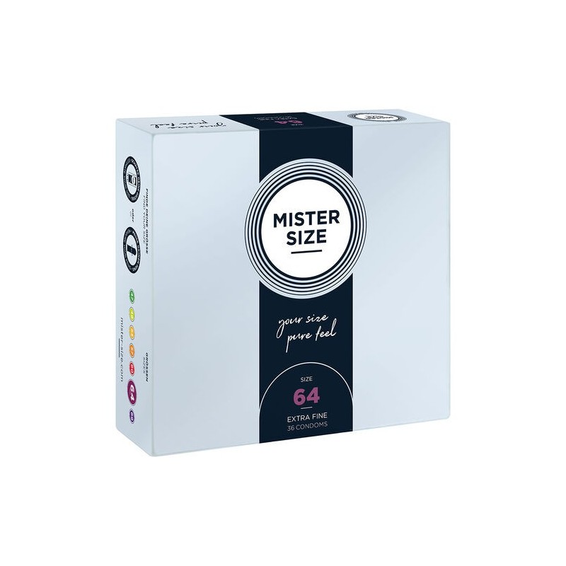 Préservatifs 64mm XXL MISTER SIZE