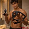 Harnais pour plug anal avec anneau pénien