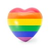 Balle anti-stress en forme de coeur couleurs LGBT