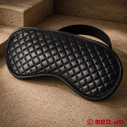 Masque pour les yeux BDSM en cuir Black Diamond