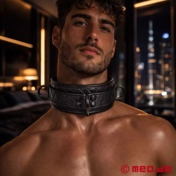 Collier en cuir - Série Black Diamond