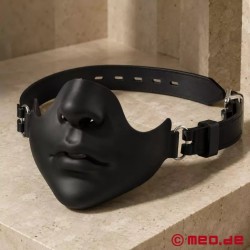 Masque facial verrouillable avec bâillon MEO SlaveFace