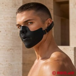 Masque facial verrouillable avec bâillon MEO SlaveFace
