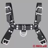 Harnais en cuir - Fetish Gear - Noir Blanc