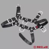 Harnais en cuir - Fetish Gear - Noir Blanc