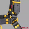 Harnais en cuir - Fetish Gear - Noir Jaune