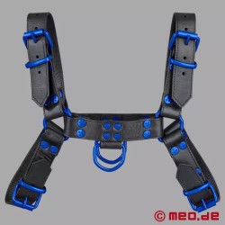 Harnais en cuir - Fetish Gear - Noir Bleu