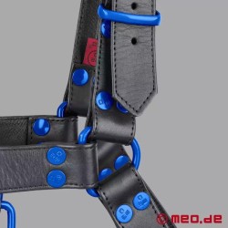 Harnais en cuir - Fetish Gear - Noir Bleu
