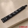 Collier de bondage en cuir noir