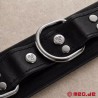 Collier de bondage en cuir noir